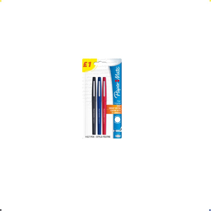 Paper Mate Flair Original Fibre-Tip Pen Assorted Colours - Pack
