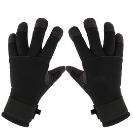 3mm Anti Wear Anti Scratch Warm Scuba Dive Gloves Swimming Glove Snorkeling Equipment(black L)