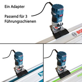 Professional Guide Rail Adapter for Bosch GKF 600 for Makita/Bosch/Festool/Mafell Guide Rail Router Edge Milling Adapter