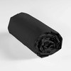 douceur d'intérieur, Fitted Sheet (160 x 200 cm) Lina Black,