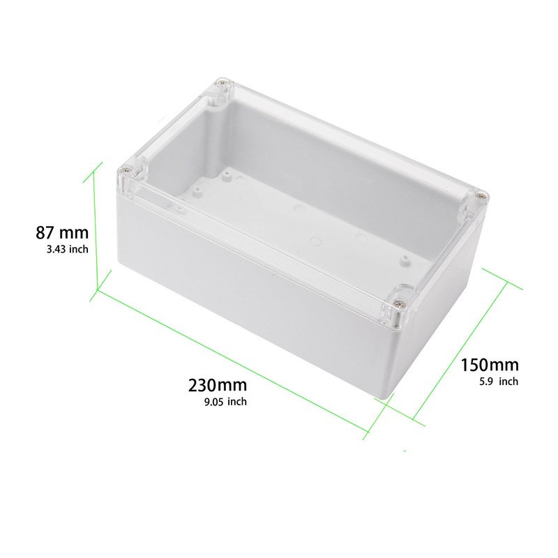 Laisomeke Junction Box 230x150x87mm, ABS Plastic DIY Electrical Project Case