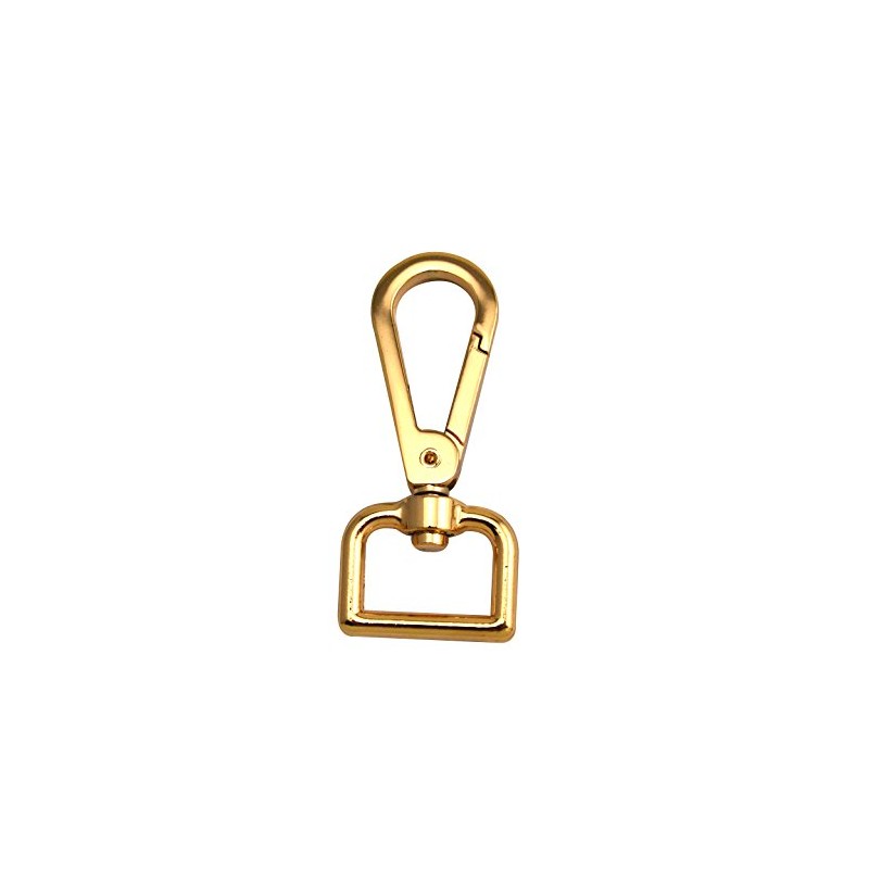 Wuuycoky Light Golden 0.8" Inner Diameter D Ring Smooth Medium