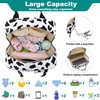 Kouxunt Cow Print Diaper Bag Backpack for Baby Girls Boys,