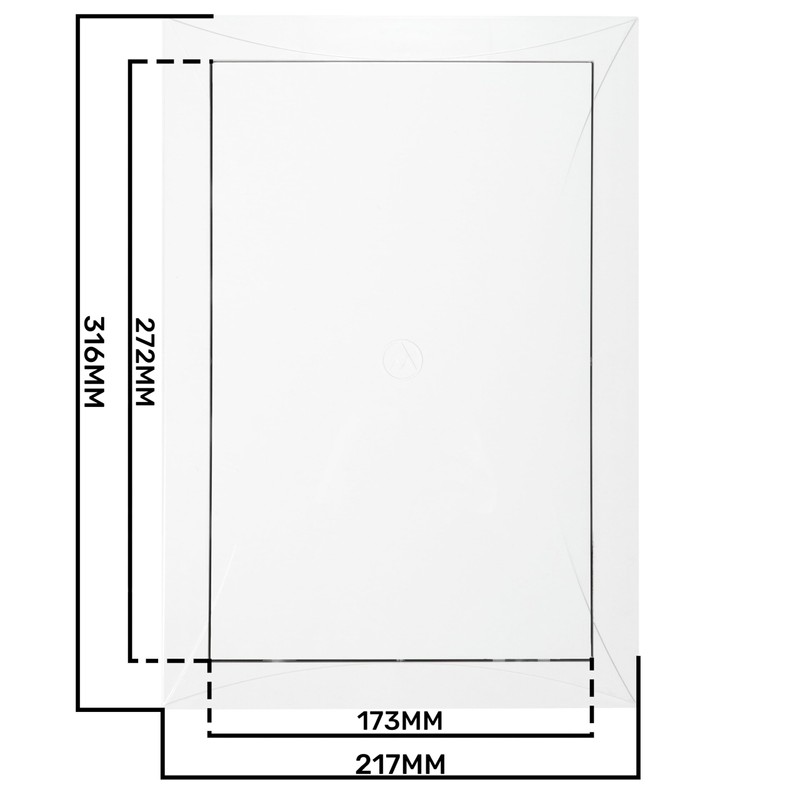White Access Panel, Revision Door, Gas Water Electricity Service Inspection