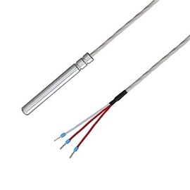 iOVEO 038HT01305 - Cable Sensor / Temperature Sensor, Teflon Connection Cable up to 250°C, PT100, 3-Conductor, IP67 Waterproof, Food Safe