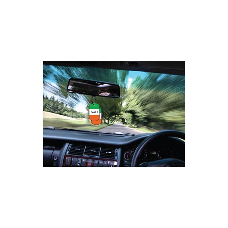Personalisierter Ireland Hundemarke Auto Lufterfrischer