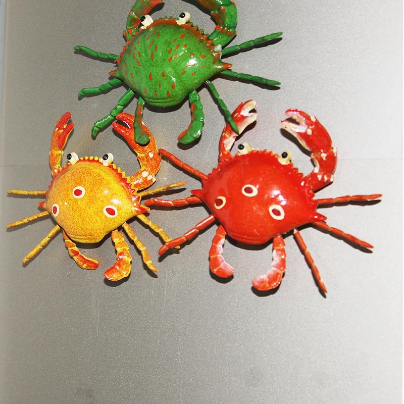 10 PCS Magnetic Refrigerator Magnets Funny Cute Crabs and Lobsters