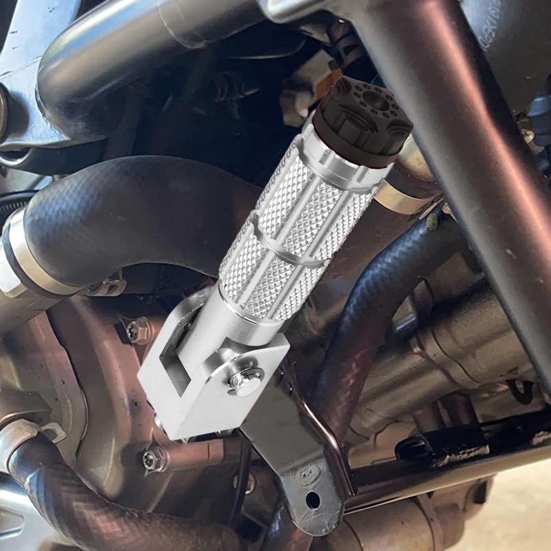 Motorcycle Foldable Foot Pegs M8 Antislip Aluminium Alloy for Bikes