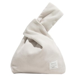 Anopo Women's Knotted Bag Small Handbags Cute Aesthetic Purse Wrist Bag Fashion Tote Bag, beige