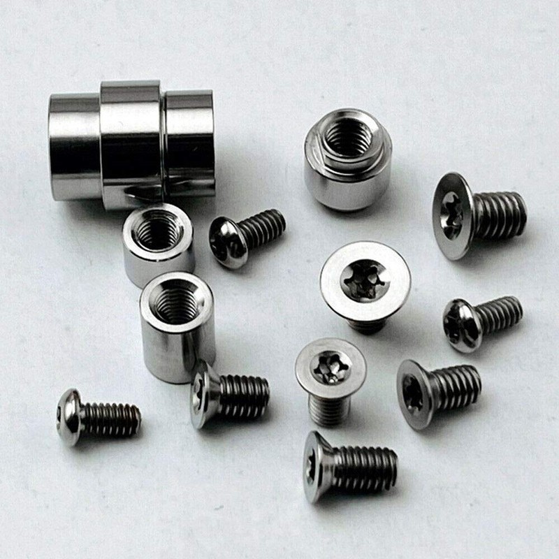 TEAMWILL Titanium Screws, Pivot kit, & Lanyard Tube for Spyderco