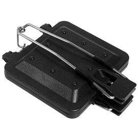 Kichvoe Portable Non-Stick Sandwich Baking Pan Double-Sided Cooking Tool for Toast Fried Eggs More Easy to Clean Kitchen Accessory for Outdoor Home Use