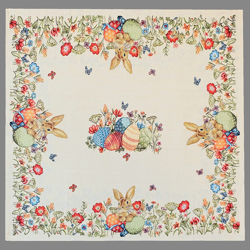 Raebel Tapestry Table Runner Easter Various Sizes Colourful Size: Tablecloth