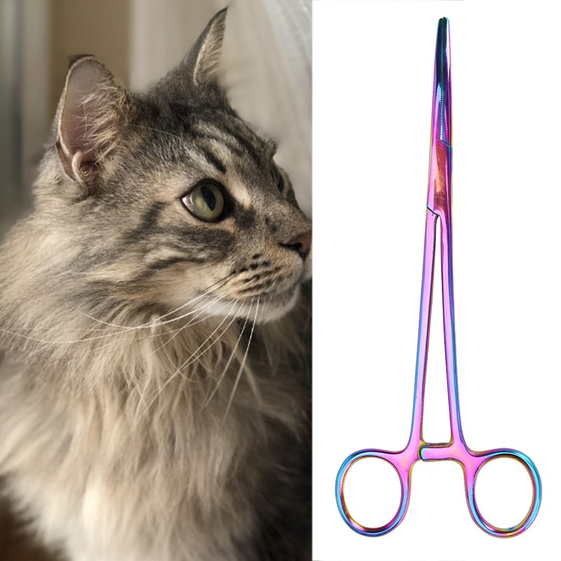 18cm Elbow Pet Pull Ear Hair Hemostat Plucking Pliers Cleaning