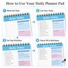 To Do List Notepad 2 Pack, 9x6 Inch Undated Daily