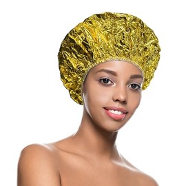 TouchUps Deep Conditioning Heat Processing Cap Self Warming Non-Slip All Hair Types Lock In Moisture