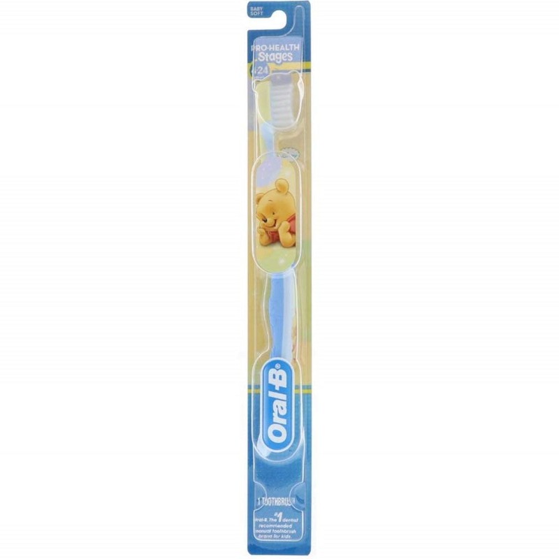 Oral-B Toothbrush, Stages 1 (4-24 Months), Baby Soft S1, 1