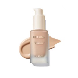 The Saem Eco Soul Glam Foundation 21 Light Beige / 더샘 에코 소울 글램 파운데이션 21 라이트 베이지