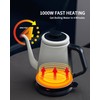 DmofwHi Gooseneck Electric Kettle(1.0L),1000W Electric Tea Kettle of 304 Stainless