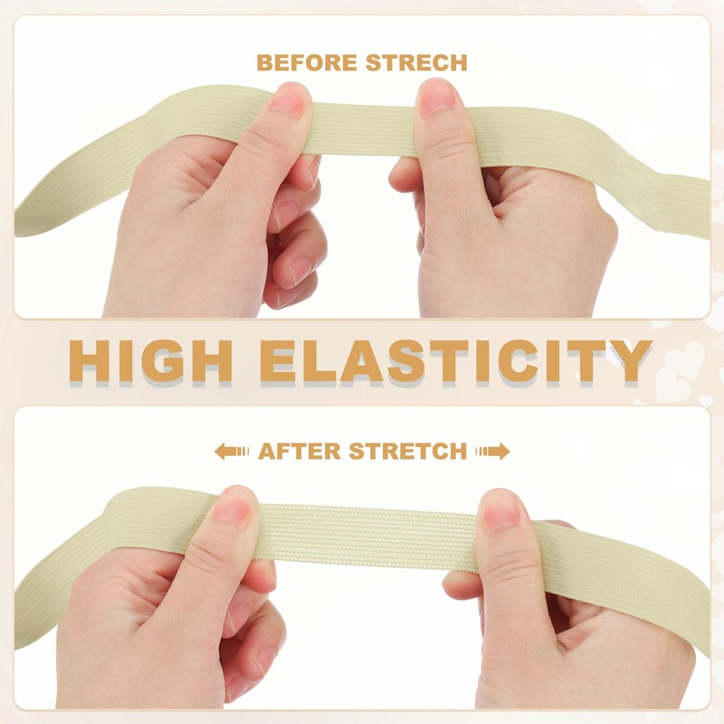 PATIKIL Sewing Elastic Bands 1/8 Inch x 11 Yards, High