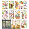 Easter Window Cling Stickers,9 Sheets Double-Sided Easter Window Decals for