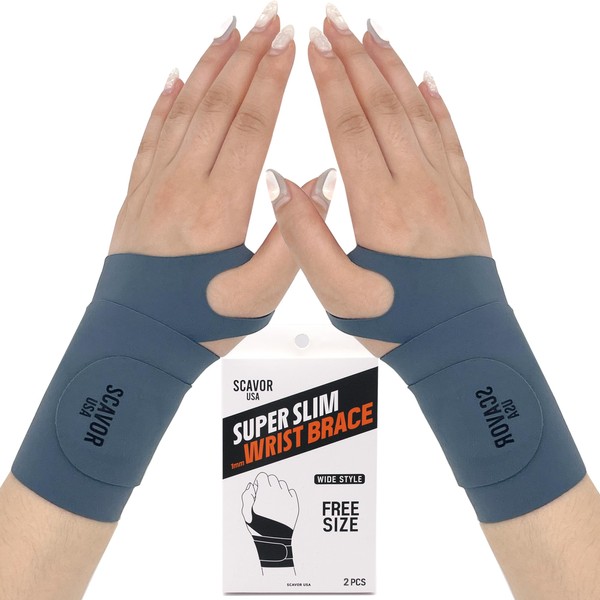 SCAVOR Wrist Brace for Carpal Tunnel – Thin Wrist Brace