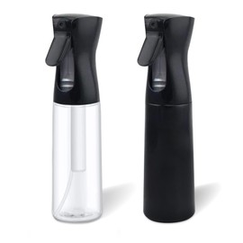 ChanceInElegance Eco-Friendly Continuous Spray Bottle for Hair, Cleaning, Plants & Pets | Fine Mist Refillable Sprayer with Ergonomic Grip, Leak-Proof Design | PET Plastic, Pack of 2, 10 oz (300 ml)