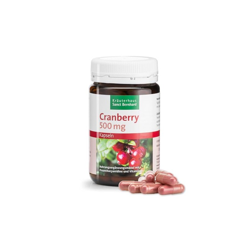 Sanct Bernhard Cranberry 500 mg – 90 Capsules (58g)
