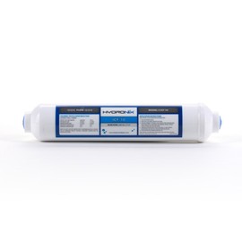 Hydronix ICF-10 RO Reverse Osmosis Post Polishing, Fridge and Ice Inline Coconut GAC Water Filter, 2000 Gal, 1/4" NPT