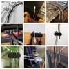OHill Desk Cable Management Cord Organizer, 16 Pack White Self