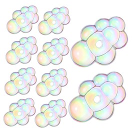 CIYODO 10 Pcs Cloud Charms Acrylic Beads Small Beads for Jewelry Fine Craftsmanship