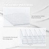 2 Pack Acrylic Makeup Palette Organizer,7 Spaces Plastic Makeup Holder
