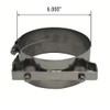 6" Exhaust Clamp Wide Band Polished Stainless Steel