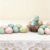 24pcs Speckled Easter Eggs, Vase Bowl Filler Ornaments Pastel Plastic