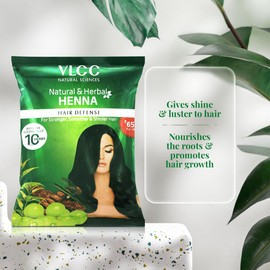 VLCC Natural & Herbal Henna - 120g X 3 (Pack of 3) | Goodness of 10 herbs like Amla, Brahmi, Jatamansi, and Bhringraj