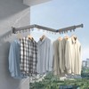 KLEVERISE Retractable Clothes Drying Rack, Wall Mounted Foldable Laundry Clothes