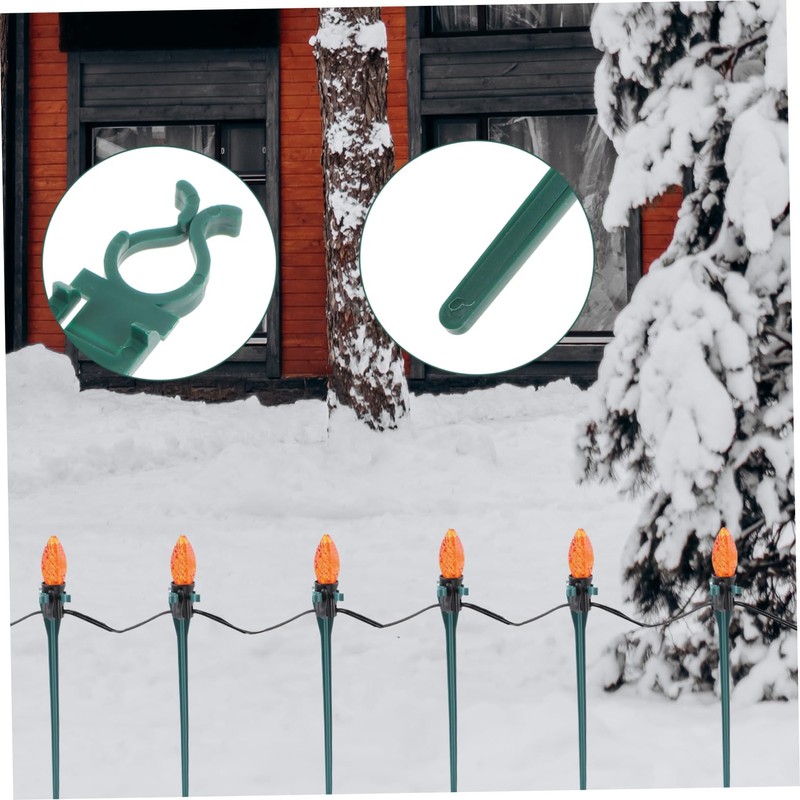 KONTONTY Solar Light Stakes 30pcs Replacement Christmas Lights Ground Stakes