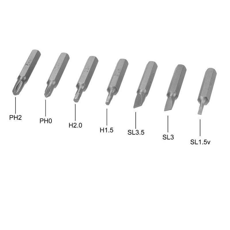 uxcell Screwdriver Bits Set 7pcs 5/32 Inch Hex Shank Phillips