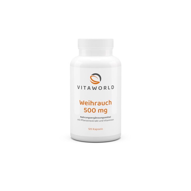 Vitaworld Boswellia Frankincense Extract, 500 mg, Original Boswellin Extract, 350