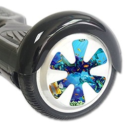 Skin Compatible with Self Balancing Mini Scooter Hover Board Wheels – Ocean Friends | MightySkins Protective, Durable, and Unique Vinyl Decal wrap Cover | Easy to Apply, Remove | Made in The USA