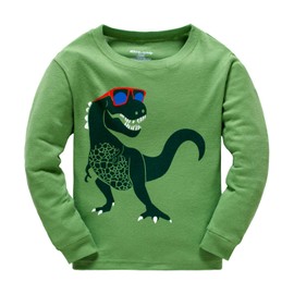 Popshion Boys Pyjamas Dinosaur Kids Pjs for Boy 100% Cotton Toddler Clothes Sets Long Sleeve Nightwear Sleepwear 2 Piece Outfit 9-10 Years