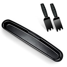 Bonnary Replacement Drip Tray Pan Grease Catcher for George Foreman 14.5"，Easy to Clean Grill Grease Tray Tray for George Foreman Grill Parts，Grill Spatula Scraper for George Foreman Indoor Grills