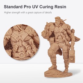 NextShapes Standard Pro 3D Printer Resin, Upgraded Strong & Tough UV Curing Resin, Non-Brittle High Precision 405nm Photopolymer Resin for LCD/DLP/MSLA 3D Printing (Light Apricot, 1000g)