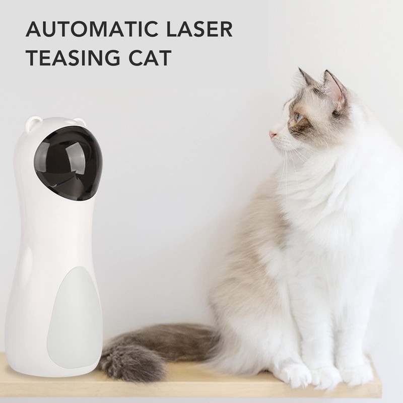 TYTOGE Automatic Cat Laser Toy Timing Function Dual Power Supply