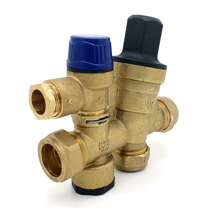 Caleffi - 22mm Inlet Control Multibloc Valve Group 533002CST /