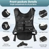 MoKo Lauf Trinkweste mit 2L Trinkblase, Leichter Hydration Vest Brusttasche