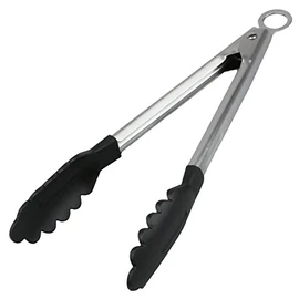 Pearl Metal Tongs, 9.4 inches (24 cm), Nylon, Cooking Vegilive, Black