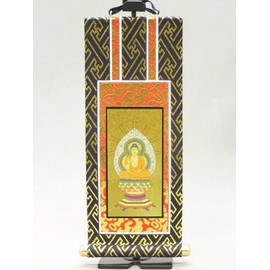 掛軸 仏壇 For 曹洞宗 本尊 Sitting Buddha 30 Teen Navy Gold