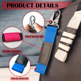 KAKABUBBLE Jiu Jitsu Keychain BJJ Belt Gift for Men & Women, Brazilian Jiu Jitsu Keyring for Martial Artists, Blue, Medium