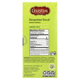 Celestial Seasonings Sleepytime Decaf Lemon Jas Green Tea Bags - 20 ct