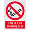 This Is A No Smoking Area Sign 150mm x 200mm